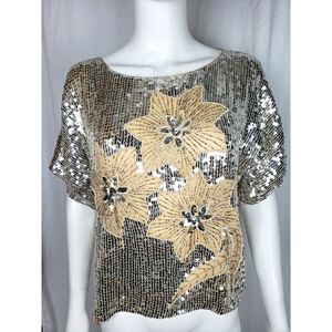 Vintage J.L.B. Sequins Top